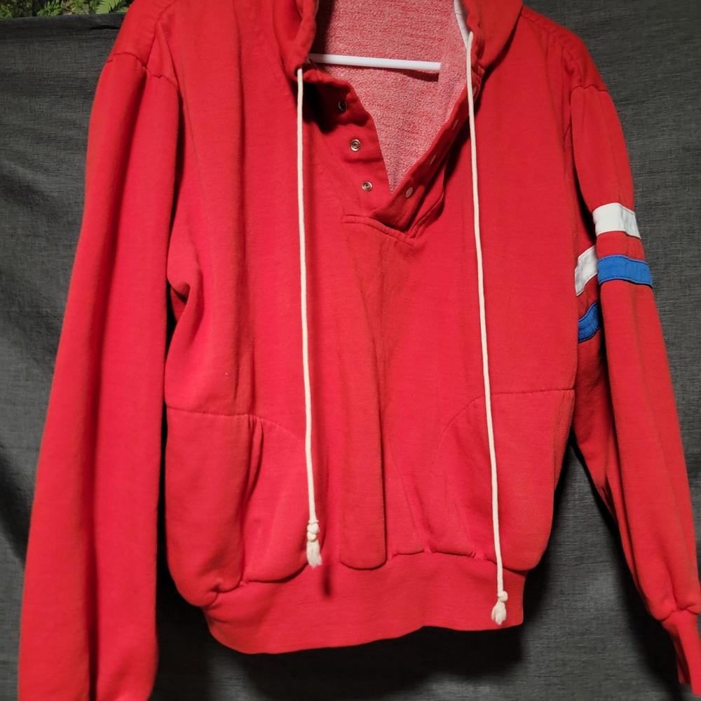 Rawlings Coral Hooded Sweatshirt with White Trim